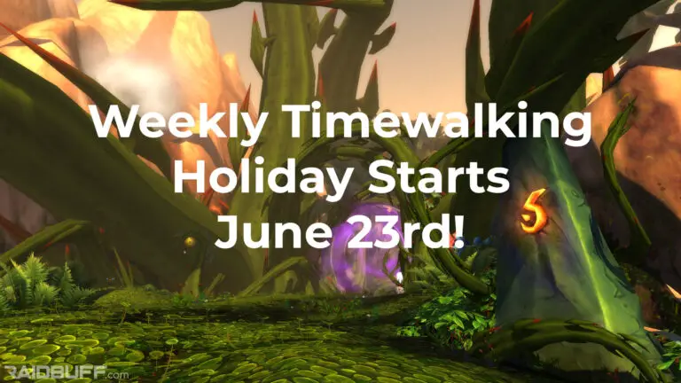 Weekly Timewalking Holidays Starting June 23rd!