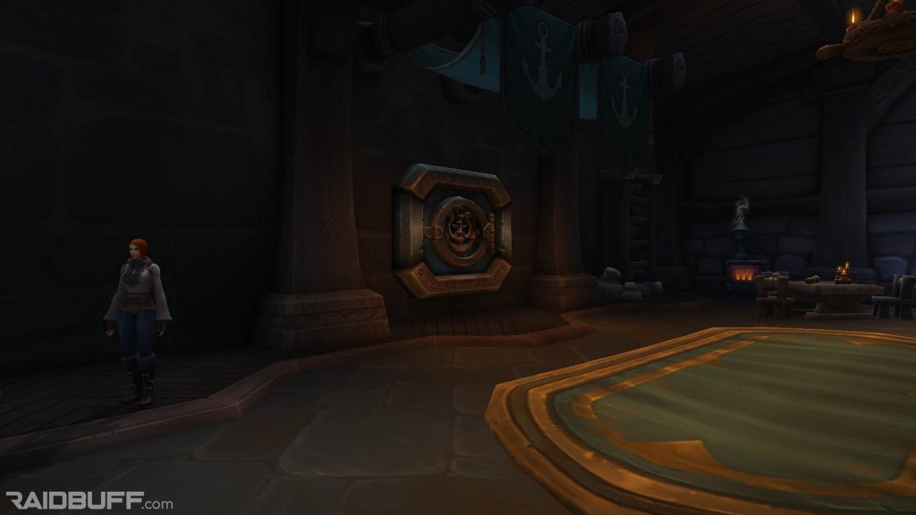 A screenshot of the guild bank vault in Boralus
