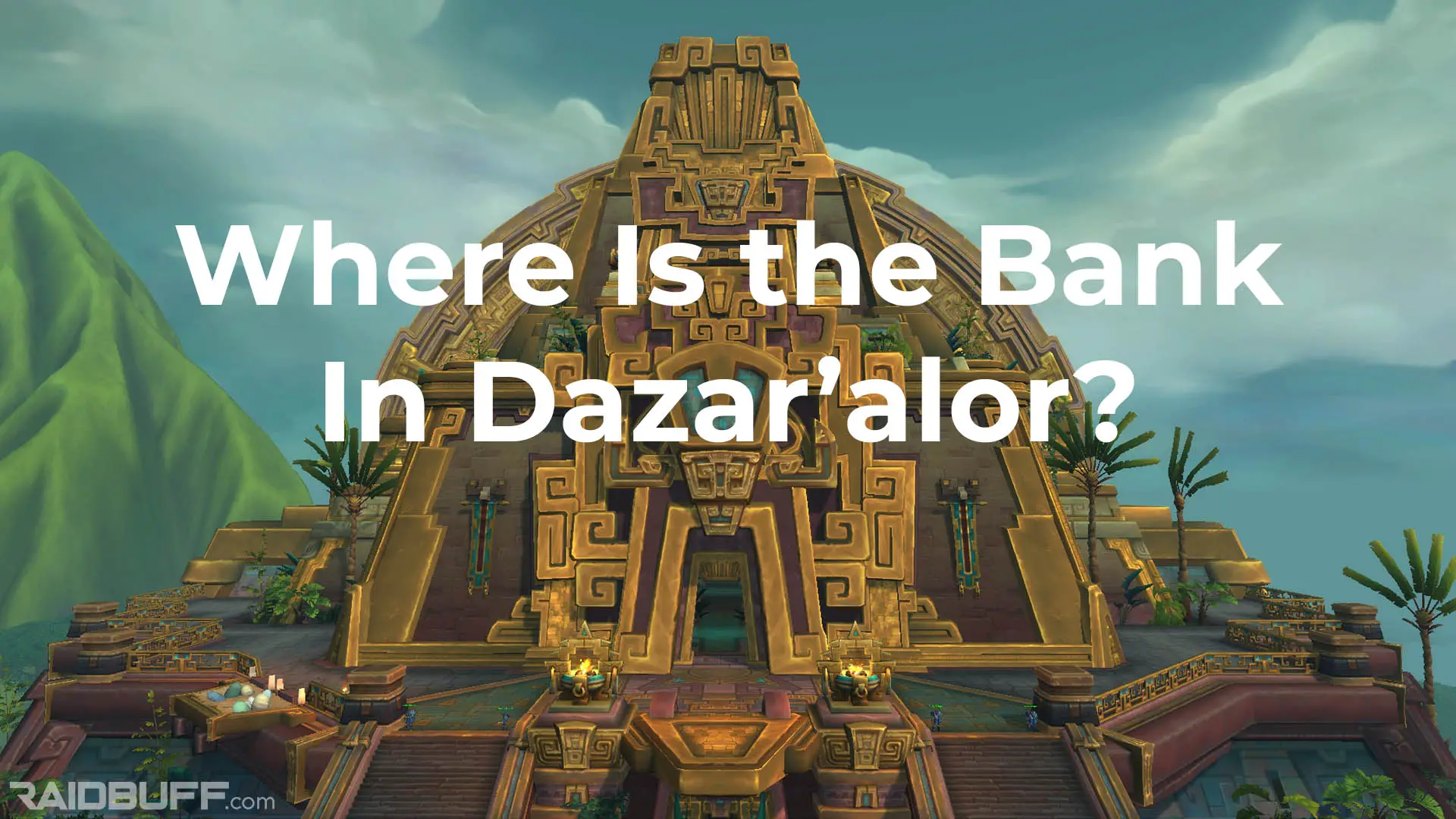An image of The Great Seal with the words, "Where Is the Bank In Dazar'alor?" overlayed on it