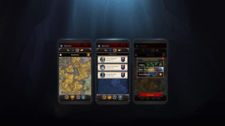 New Version of the WoW Companion App Launching with Shadowlands