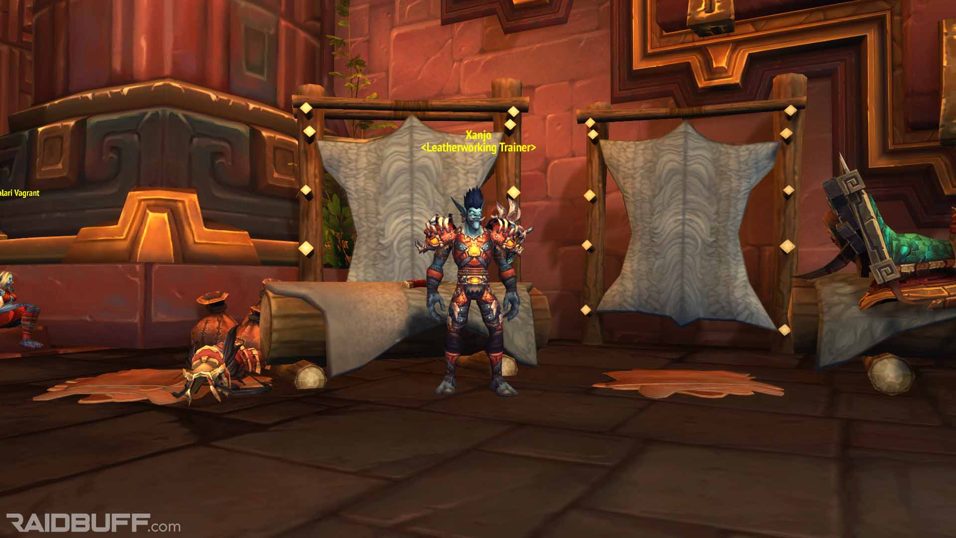 Xanjo Zandalari Leatherworking Trainer for Battle for Azeroth