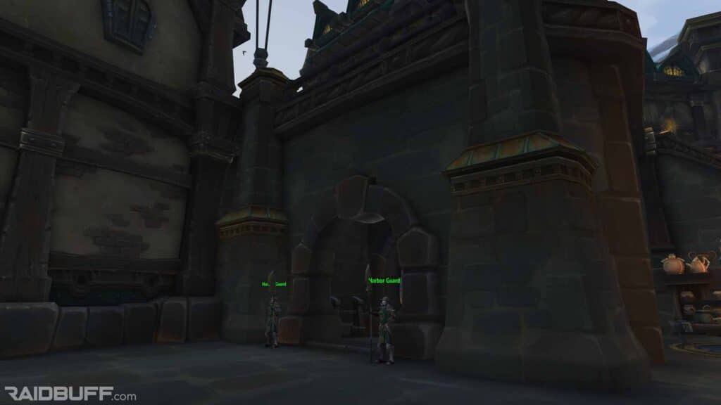 The Outside of the Boralus Portal Room, The Sanctum of the Sages