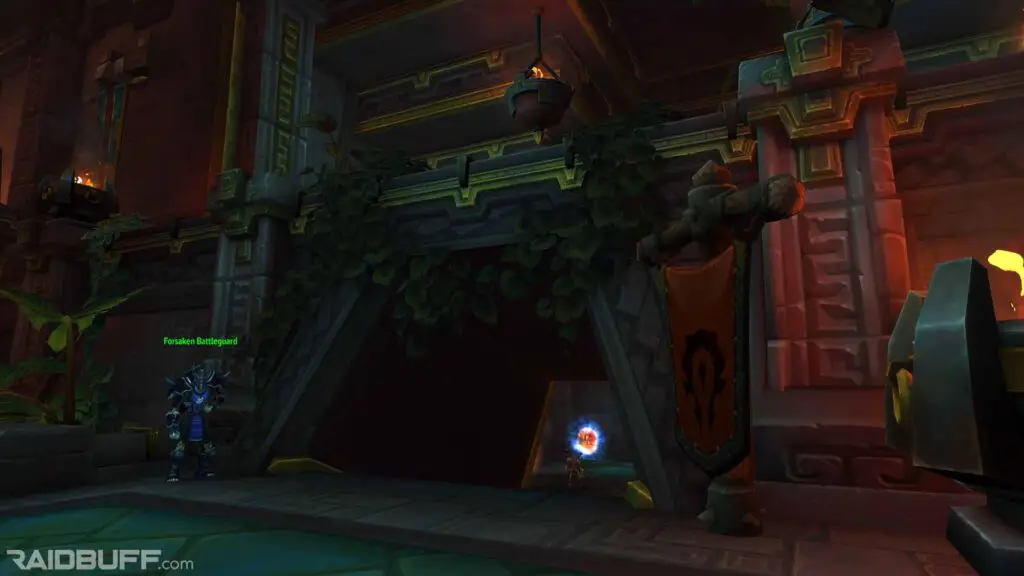 The outside of the Dazar'alor Portal Room, the Hall of Ancient Paths, in the Great Seal