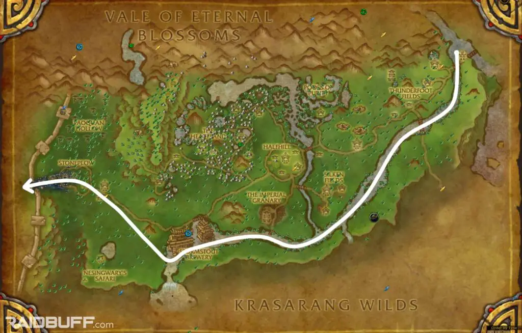 The Valley of the Four Winds Pandaria Herbalism Leveling Route