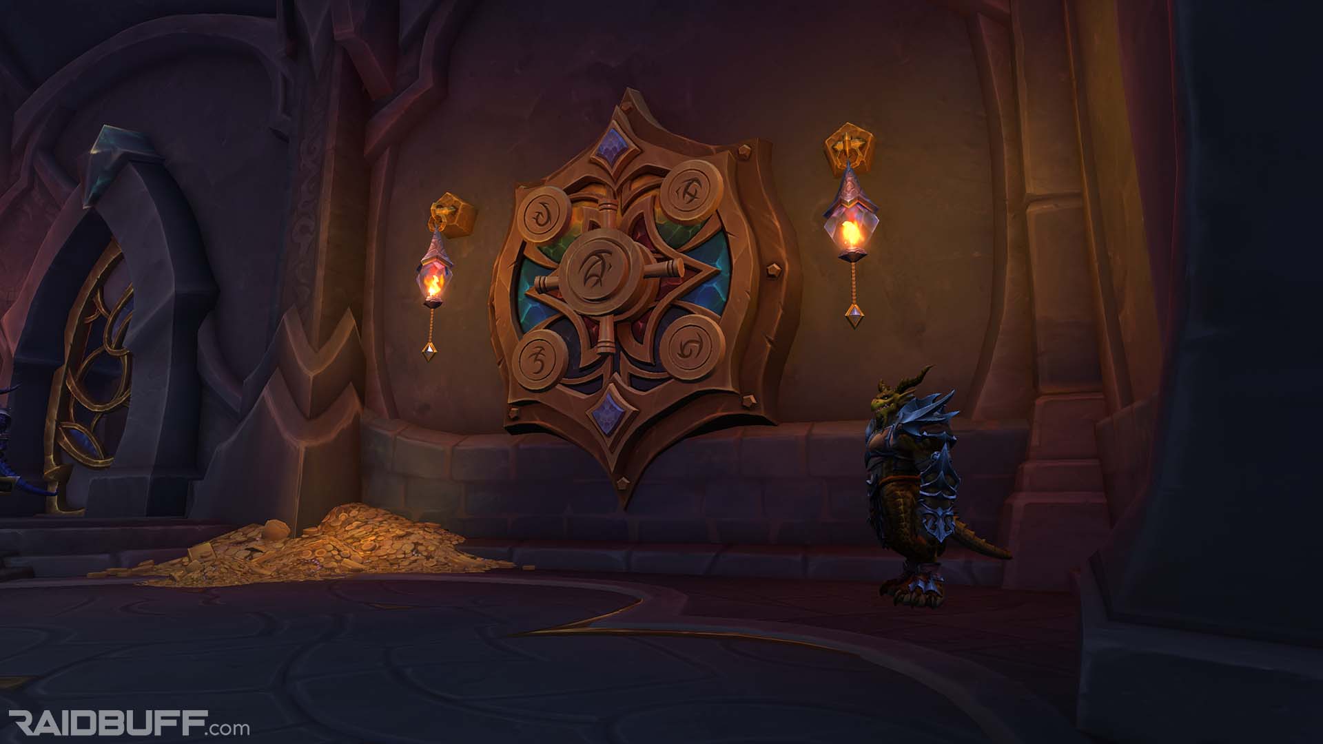 An image of the Great Vault in the bank in Valdrakken